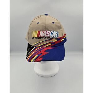 Nascar American Tradition Hat‎ Cap Multicolor Logo Snapback Beige Kudzu